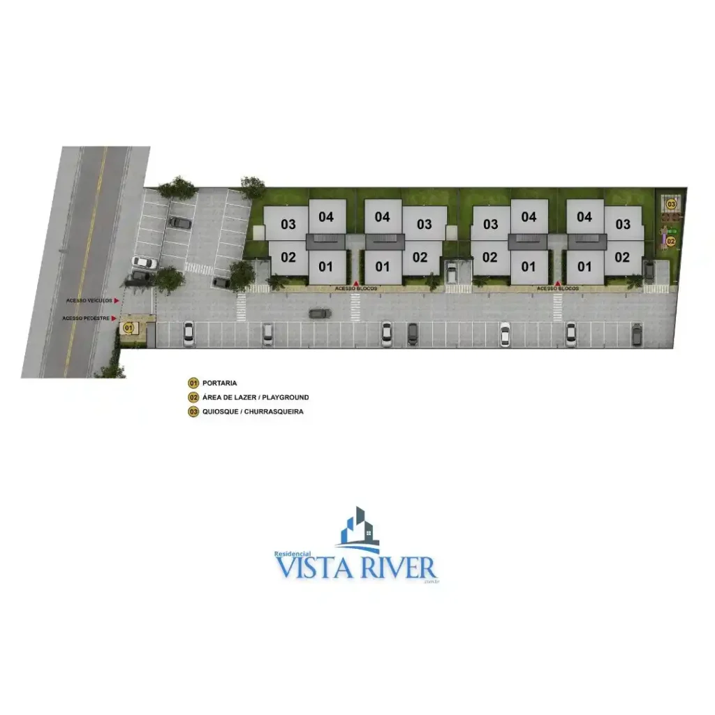 Residencial Vista River Implantação